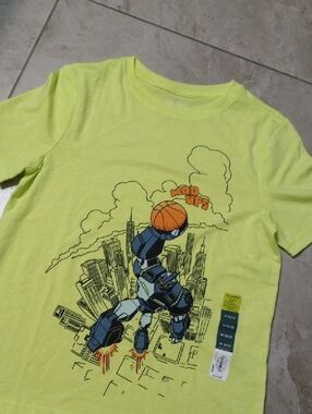 TEK GEAR Robot Basketball Graphic Tee